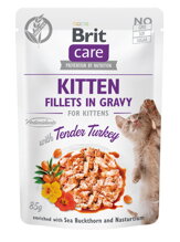 Brit Care Cat Fillets Gravy Kitten Tender Turkey 85g