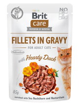Brit Care Cat Fillets in Gravy Hearty Duck 85g