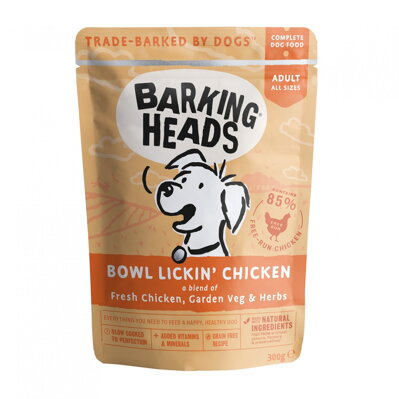 BARKING HEADS Bowl Lickin’ Chicken kapsička 300g