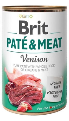 Brit Dog konz Paté & Meat Venison 400g