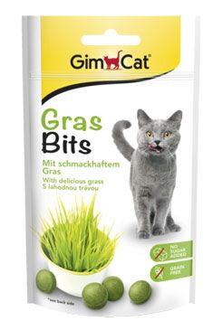 Gimcat Gras Bits Tablety s kočičí trávou 40g