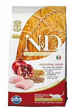 N&D LG CAT Neutered Chicken & Pomegranate 