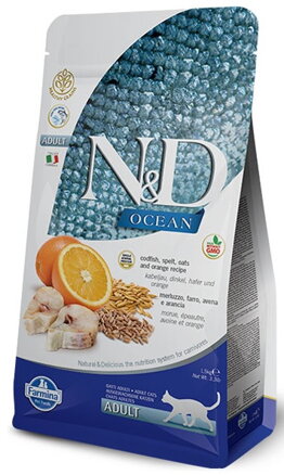 N&D OCEAN CAT LG Adult Codfish & Orange