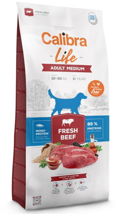 Calibra Dog Life Adult Medium Fresh Beef