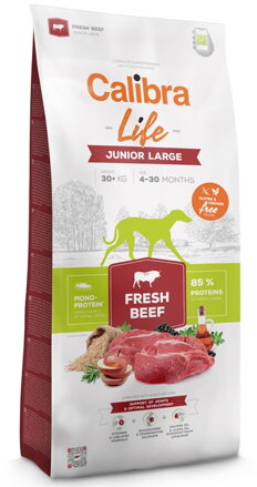 Calibra Dog Life Junior Large Fresh Beef 