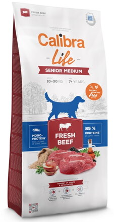 Calibra Dog Life Senior Medium Fresh Beef