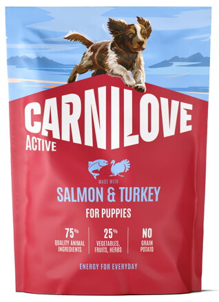 Carnilove Dog Active Dry Salmon&Turkey Puppies