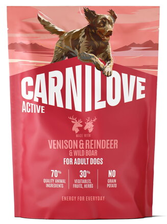 Carnilove Dog Active Dry Venis&Rein&Wild Adult AB