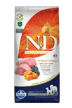 N&D GF Pumpkin DOG Adult M/L Lamb & Blueberry