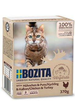 Bozita Cat kousky v omáčce kuře a krůta TP 370g