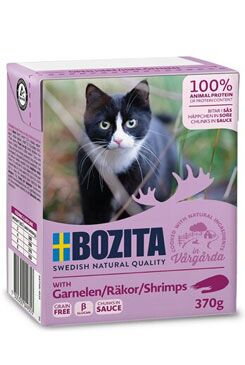 Bozita Cat kousky v omáčce s krevetami Tetrapak