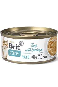 Brit Care Cat konz Paté Sterilized Tuna&Shrimps 70g