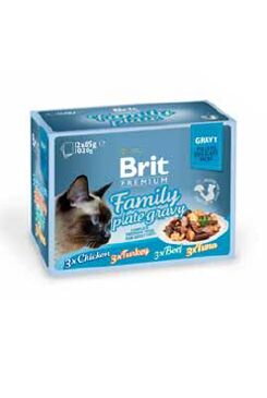 Brit Premium Cat D Fillets in Gravy Family Plate