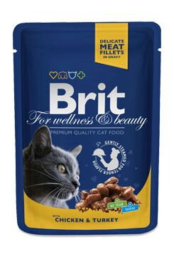 Brit Premium Cat kapsa with Chicken & Turkey 100g