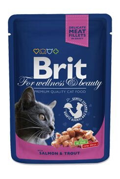 Brit Premium Cat kapsa with Salmon & Trout 100g