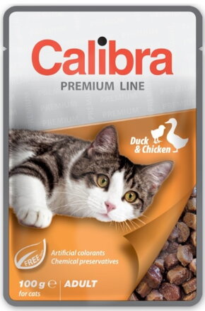 Calibra Cat kapsa Premium Adult Duck & Chicken 100g