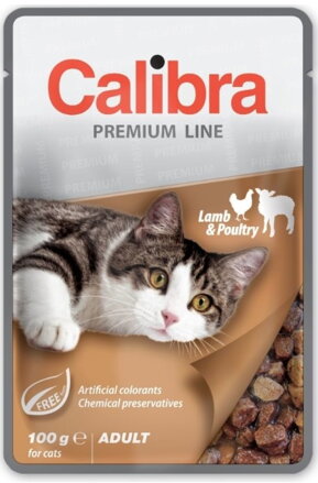 Calibra Cat kapsa Premium Adult Lamb & Poultry 100g