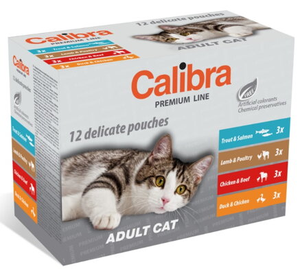 Calibra Cat kapsa Premium Adult multipack 12x100g