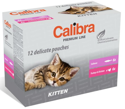 Calibra Cat kapsa Premium Kitten multipack 12x100g