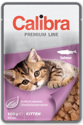 Calibra Cat kapsa Premium Kitten Salmon 100g