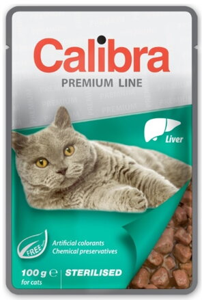 Calibra Cat kapsa Premium Sterilised Liver 100g