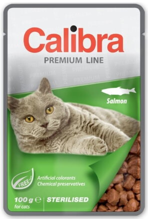 Calibra Cat kapsa Premium Sterilised Salmon 100g