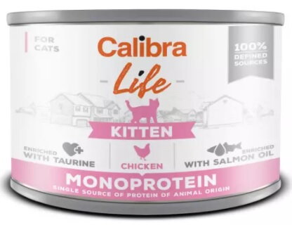 Calibra Cat Life  konz.Kitten Chicken 200g