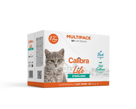 Calibra Cat Life kapsa Sterilised Multipack 12x85g