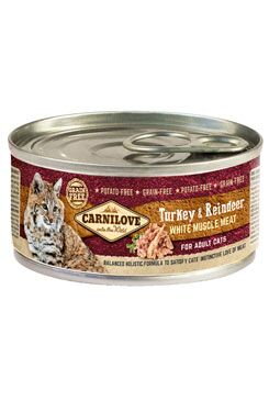 Carnilove White konz Mus Meat Turkey&Reindeer Cats