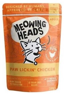 MEOWING HEADS Paw Lickin’ Chicken kapsička 100g