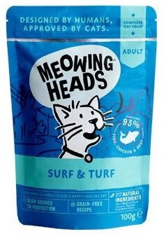 MEOWING HEADS Surf & Turf kapsička 100g