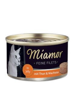 Miamor Cat Filet konzerva tuňák+křepel. vejce želé100g