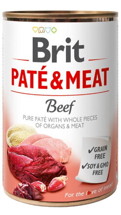 Brit Dog konz Paté & Meat Beef 400g