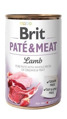 Brit Dog konz Paté & Meat Lamb 400g