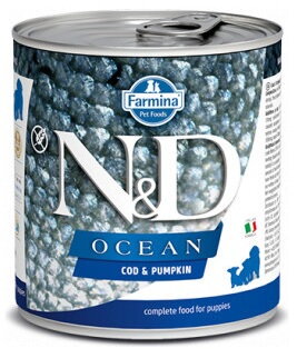 N&D DOG OCEAN Puppy Codfish & Pumpkin 285g