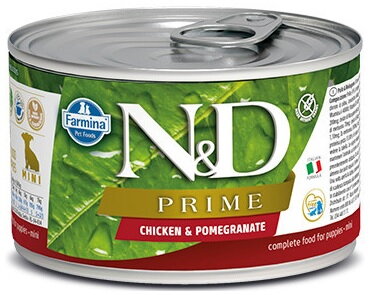 N&D DOG PRIME Puppy Chicken & Pomegranate Mini 140g