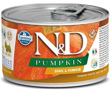 N&D DOG PUMPKIN Adult Quail & Pumpkin Mini 140g