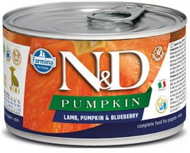 N&D DOG PUMPKIN Puppy Lamb & Blueberry Mini 140g