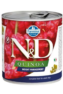 N&D DOG QUINOA Weight Management Lamb & Brocolli 285g