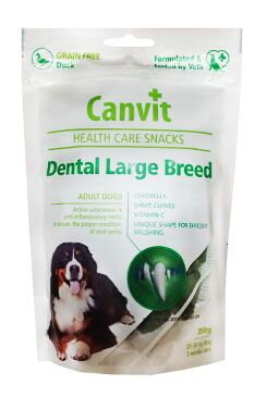 Canvit Snacks Dental Large Breed-Duck 250g