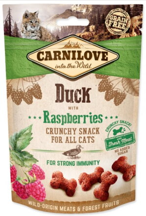 Carnilove Cat Crunchy Snack Duck&Raspberries 50g