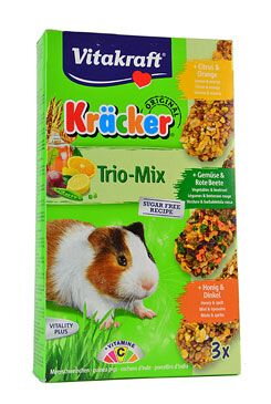 Vitakraft Rodent Guinea pig Kräcker honey/veg/citr 3ks