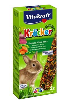 Vitakraft Rodent Rabbit poch.Kräcker zel,červ.řepa 2ks