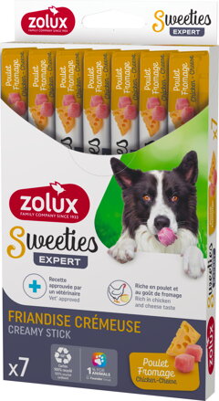 Pochoutka pes SWEETIES kuře,sýr 7ks Zolux