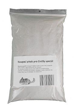 Písek koupací pro činčily Speciál 1kg