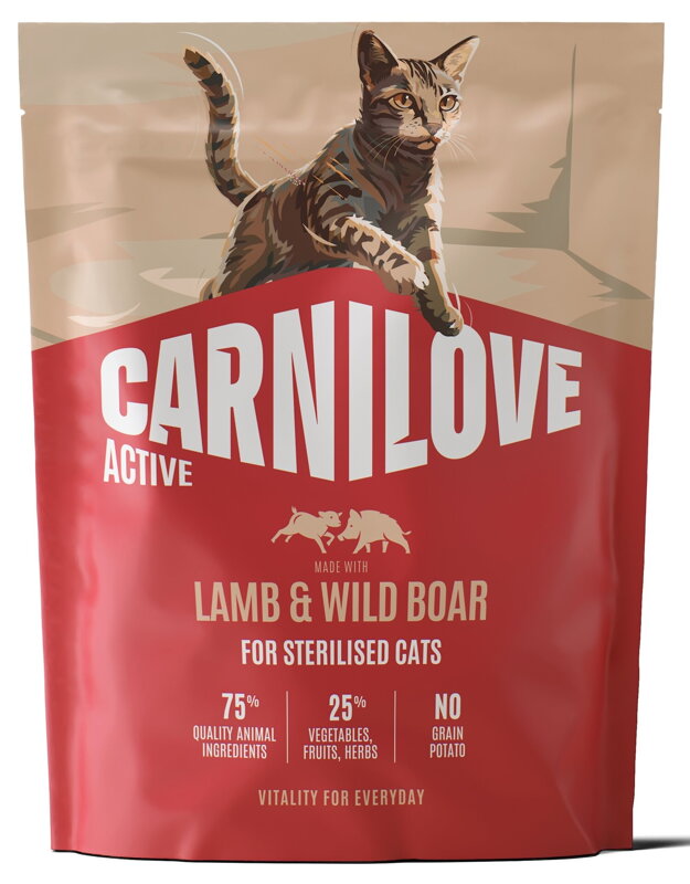 Carnilove Cat Active Dry Lamb& Wild Steril.Ad.AB