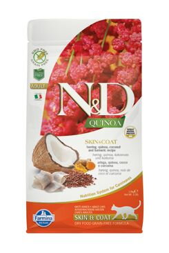 N&D GF Quinoa CAT Skin&Coat Quail & Coconut 