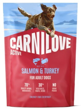 Carnilove Dog Active Dry Salmon&Turkey Adult AB