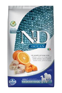 N&D OCEAN DOG Adult M/L Codfish&Pumpkin & Orange