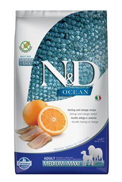 N&D OCEAN DOG Adult M/L Herring & Orange